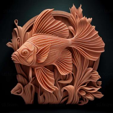 3D model Cardinal fish fish (STL)